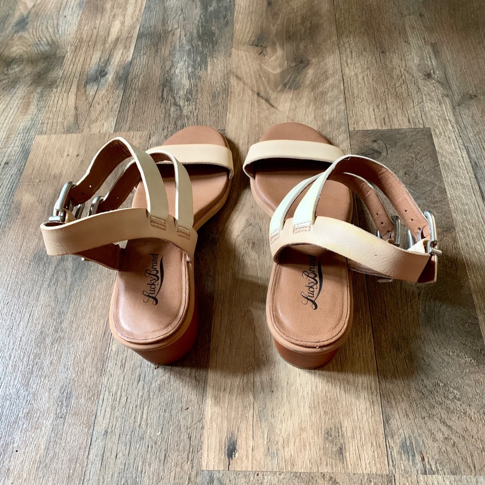 Lucky Brand  Leyna Ankle Strap Sandals Size 9M - Picture 3 of 6